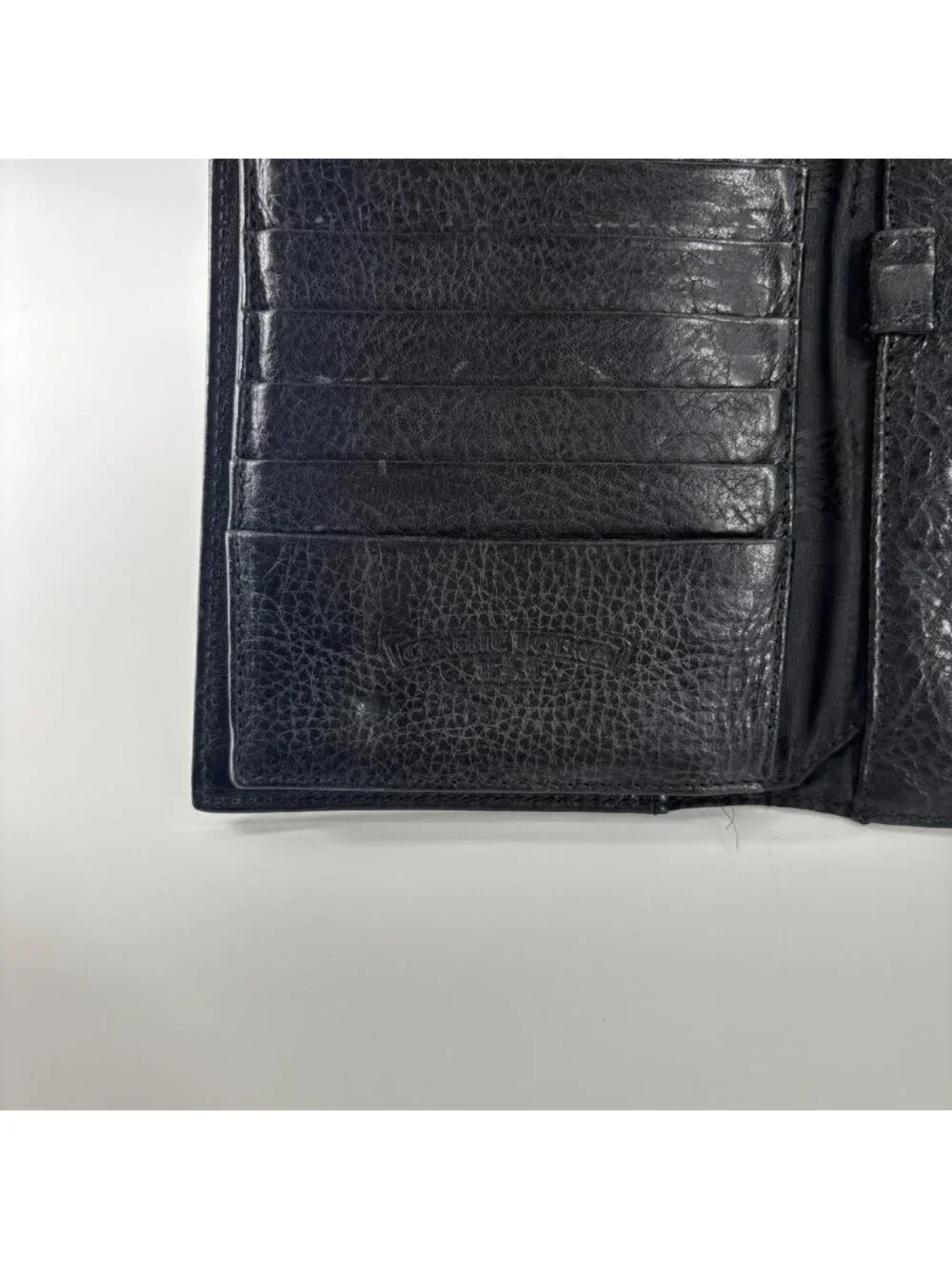 Chrome Hearts Super Wave Cross Ball Wallet Black